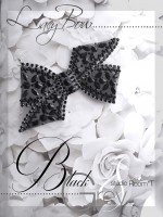lacy bow-black & grey- lacy bow-black & greyE-