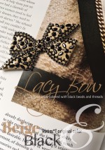 lacy bow-BEIGE- lacy bow-BEIGE-